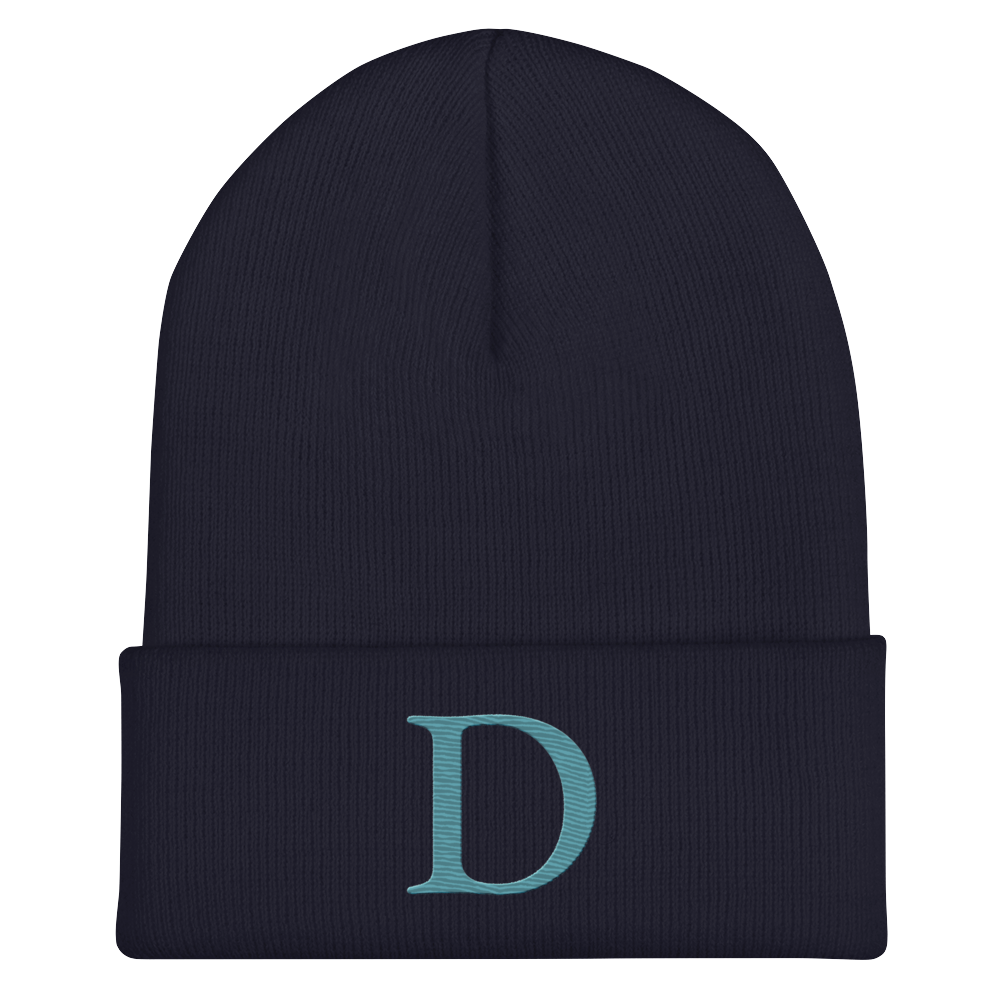 Detroit 'Old French D' Cuffed Beanie (Huron Blue)