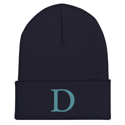 Detroit 'Old French D' Cuffed Beanie (Huron Blue)