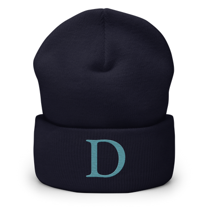 Detroit 'Old French D' Cuffed Beanie (Huron Blue)