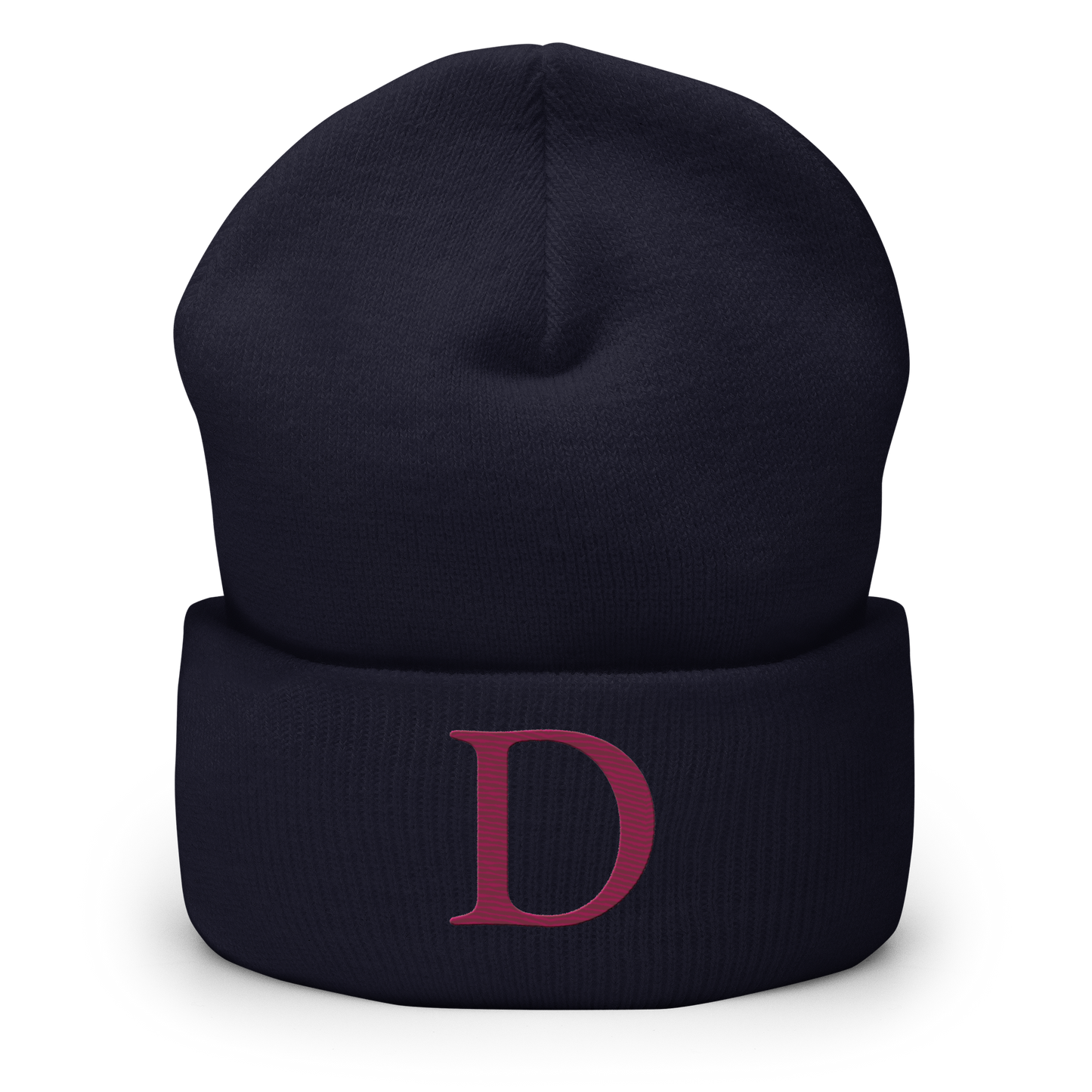 Detroit 'Old French D' Cuffed Beanie (Ruby Red)