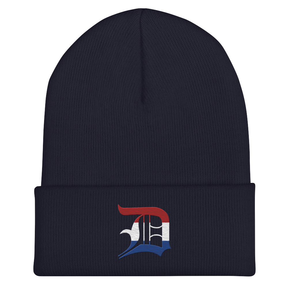 Detroit 'Old English D' Cuffed Beanie (Dutch Edition)