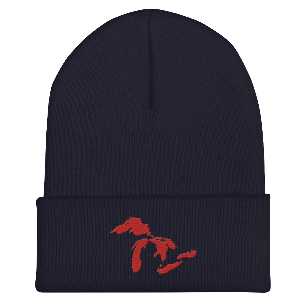 Great Lakes Cuffed Beanie (Aliform Red)