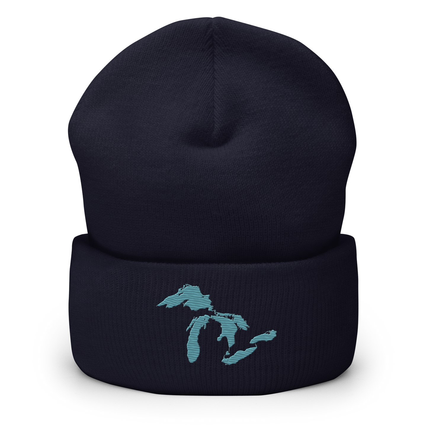 Great Lakes Cuffed Beanie (Huron Blue)