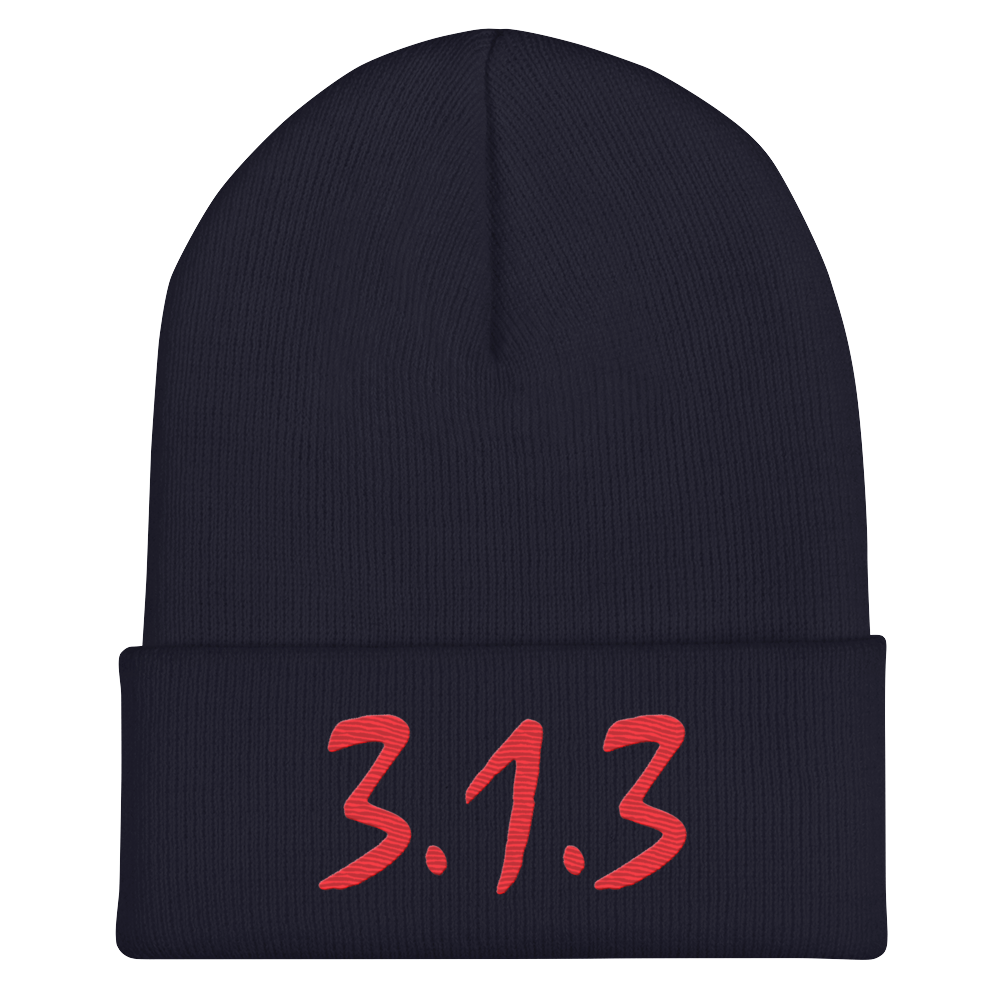 Detroit '313' Cuffed Beanie (Compton Font)