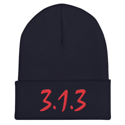 Detroit '313' Cuffed Beanie (Compton Font)