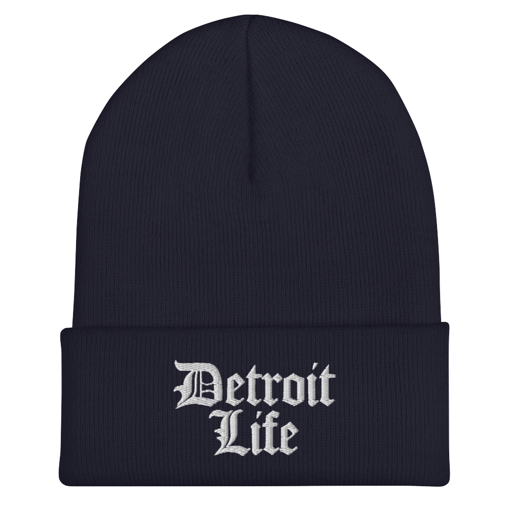 'Detroit Life' Cuffed Beanie