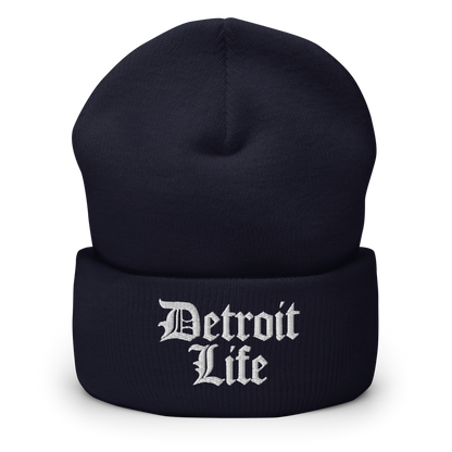 'Detroit Life' Cuffed Beanie