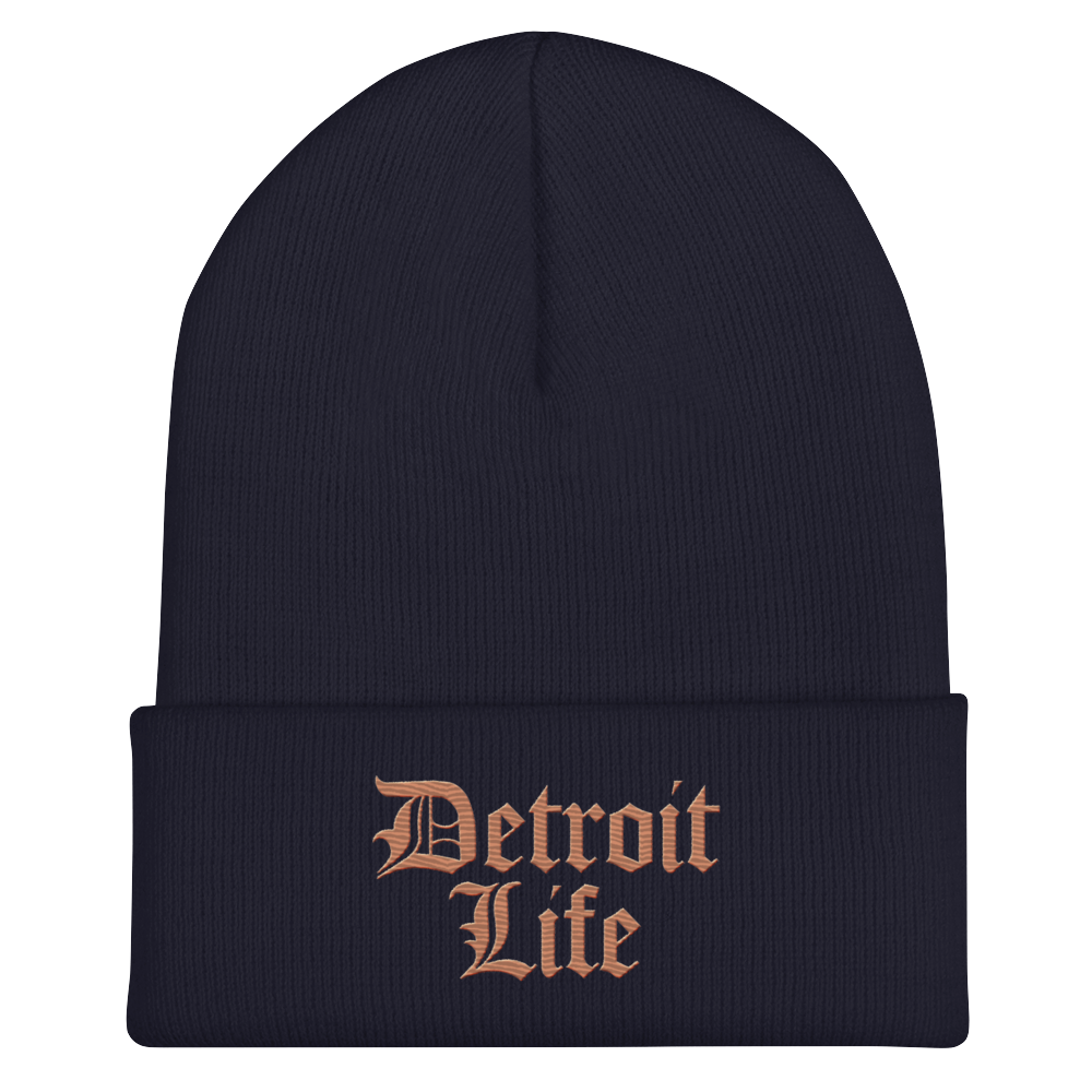 'Detroit Life' Cuffed Beanie | Copper