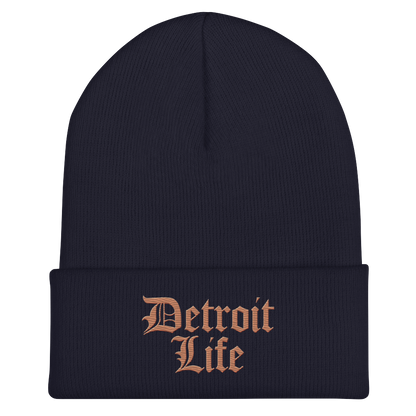 'Detroit Life' Cuffed Beanie | Copper