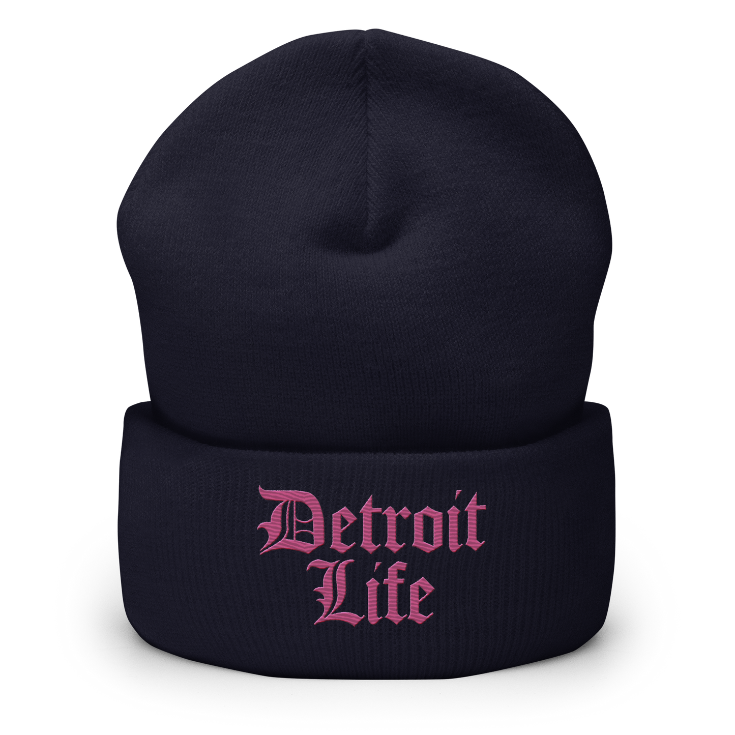 'Detroit Life' Cuffed Beanie | Apple Blossom Pink