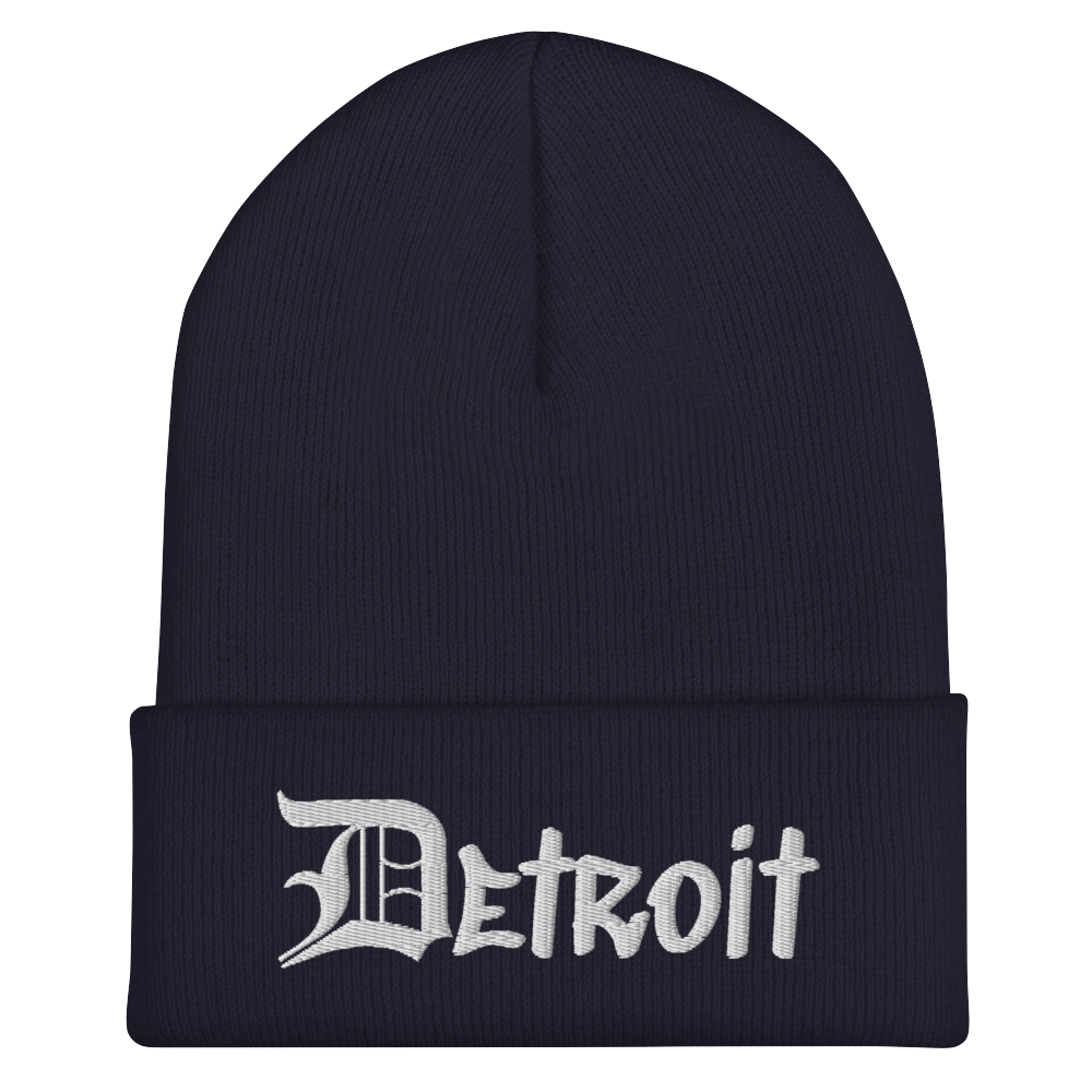 'Detroit' Cuffed Beanie (OED Tag Font)