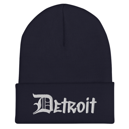 'Detroit' Cuffed Beanie (OED Tag Font)