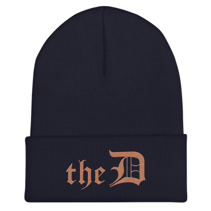 Detroit 'The D' Cuffed Beanie | Copper