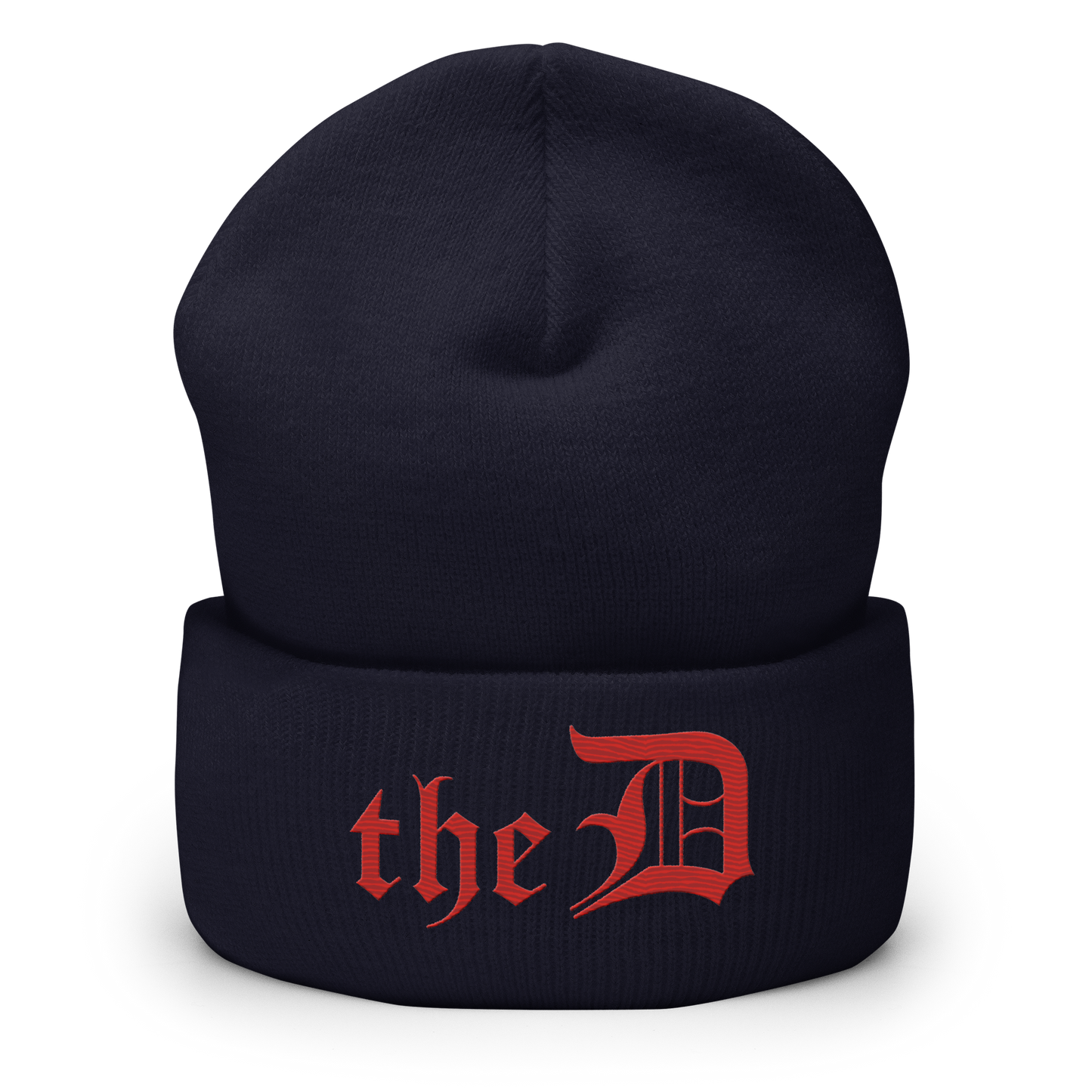 Detroit 'The D' Cuffed Beanie | Aliform Red