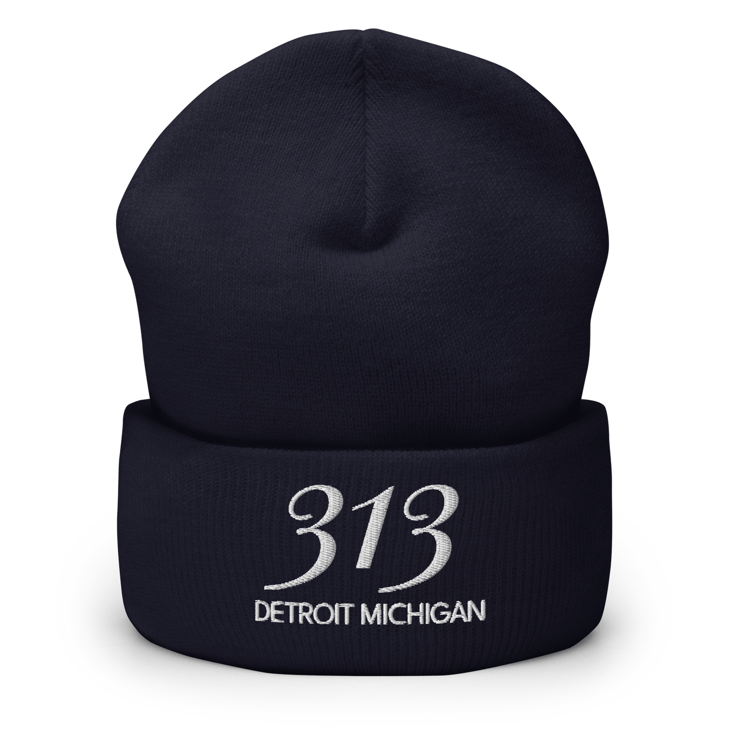 '313 Detroit Michigan' Cuffed Beanie