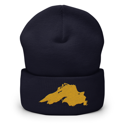 Lake Superior Cuffed Beanie | Gold