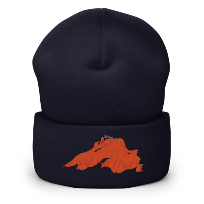 Lake Superior Cuffed Beanie | Maple Leaf Orange