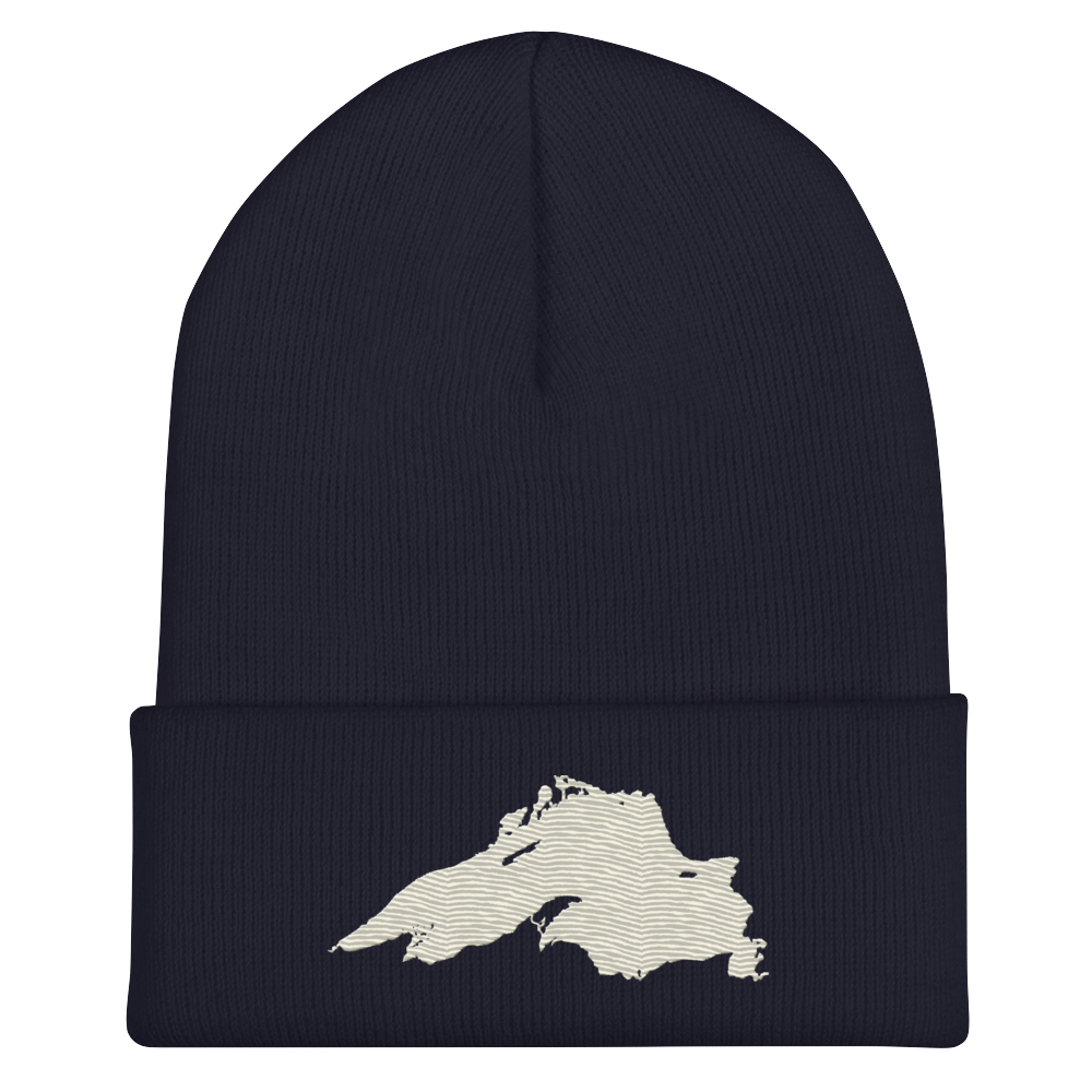 Lake Superior Cuffed Beanie | Ivory White