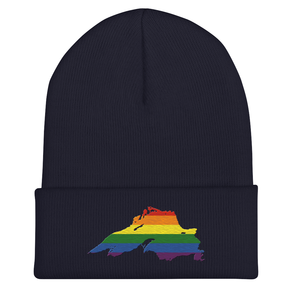 Lake Superior Cuffed Beanie | Rainbow Pride Edition