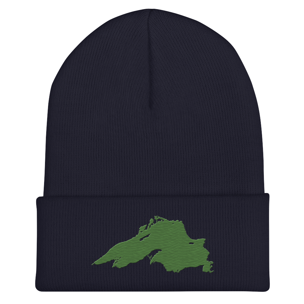 Lake Superior Cuffed Beanie | Pine Green