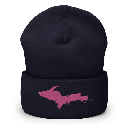 Upper Peninsula Cuffed Beanie | Apple Blossom Pink