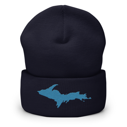 Upper Peninsula Cuffed Beanie | Traverse Blue