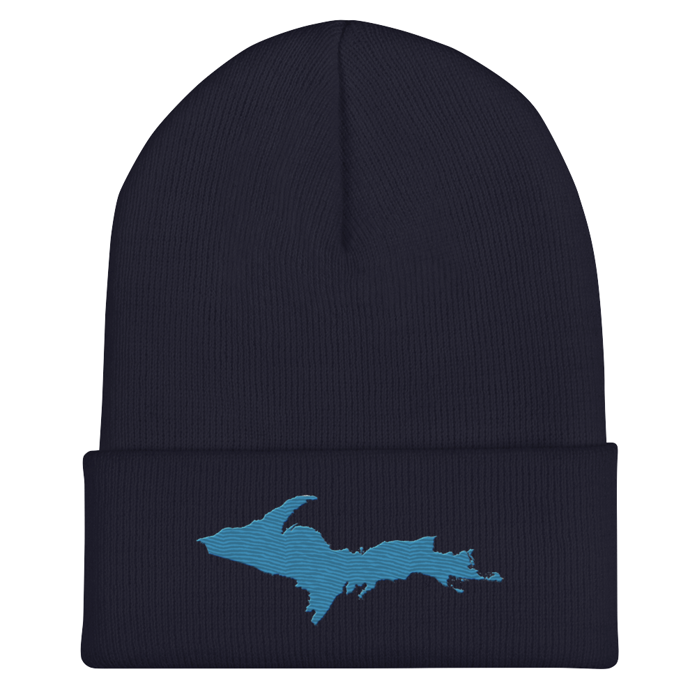 Upper Peninsula Cuffed Beanie | Traverse Blue