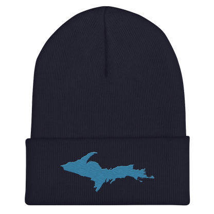 Upper Peninsula Cuffed Beanie | Traverse Blue