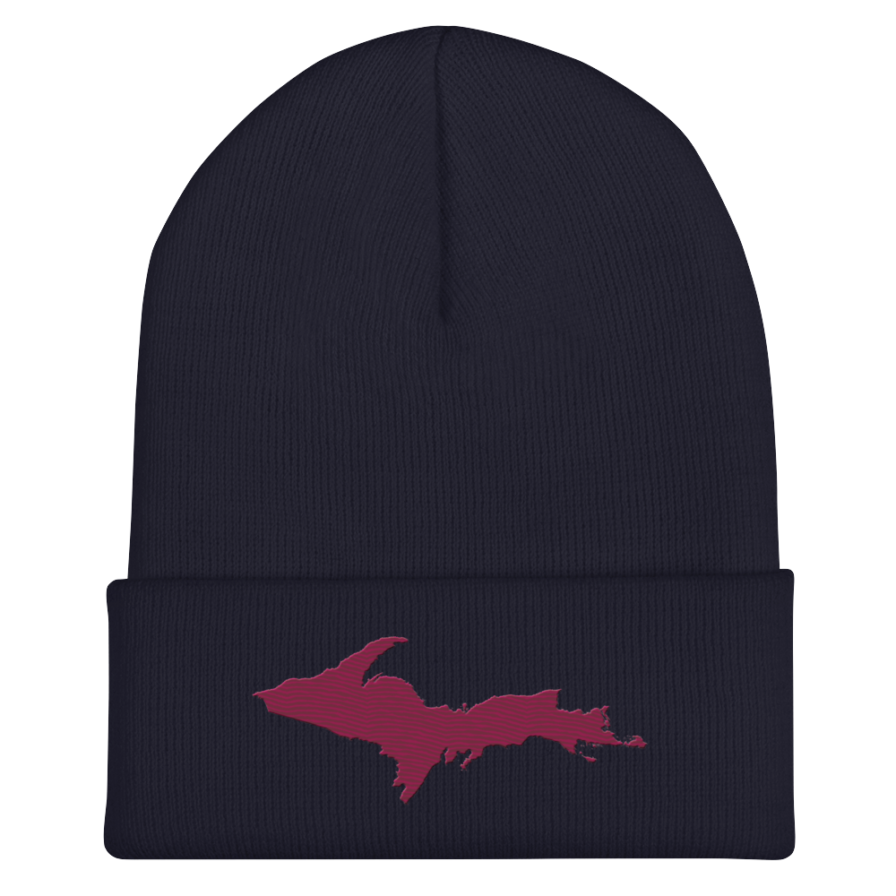 Upper Peninsula Cuffed Beanie | Ruby Red