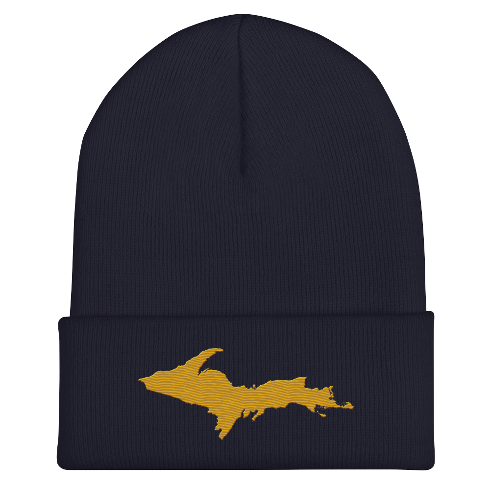 Upper Peninsula Cuffed Beanie | Gold