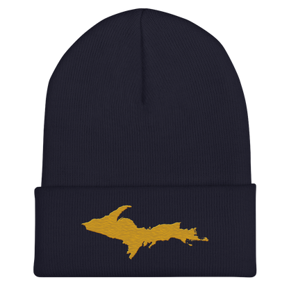 Upper Peninsula Cuffed Beanie | Gold