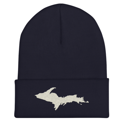 Upper Peninsula Cuffed Beanie | Ivory White