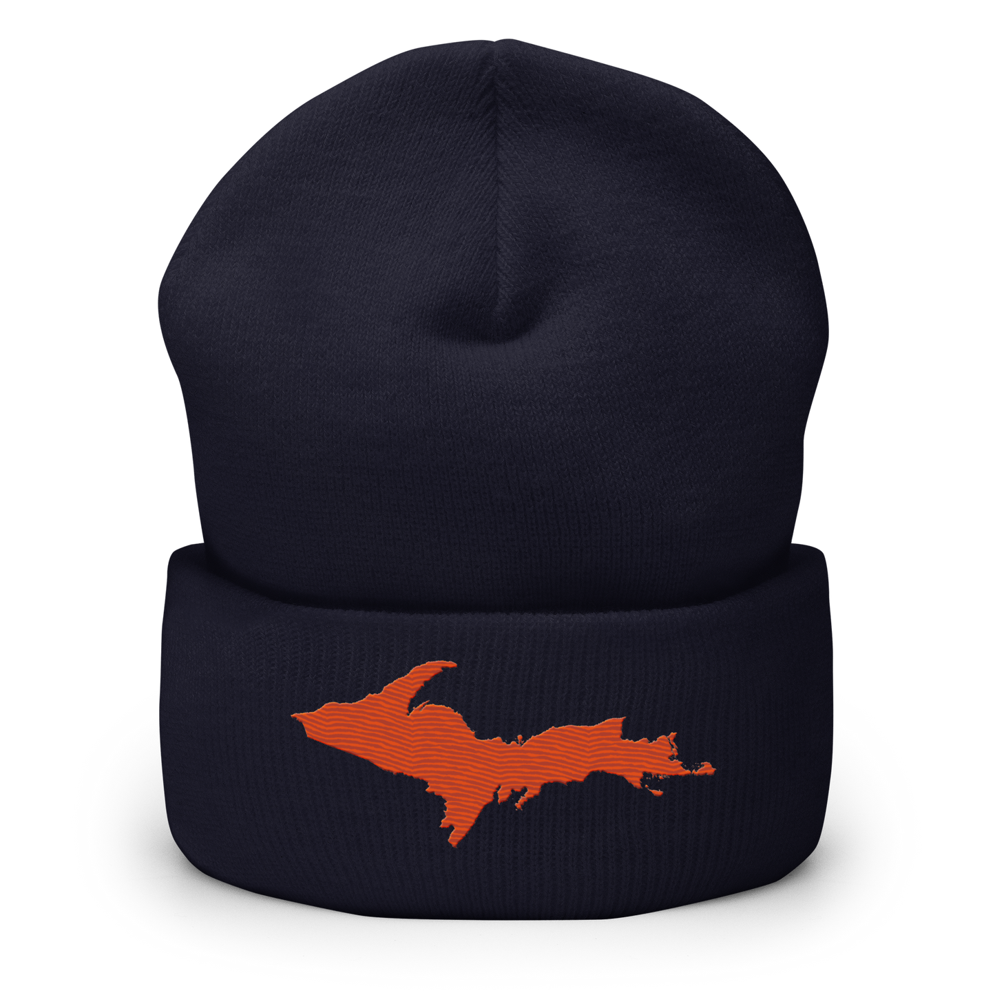 Upper Peninsula Cuffed Beanie | Maple Leaf Orange