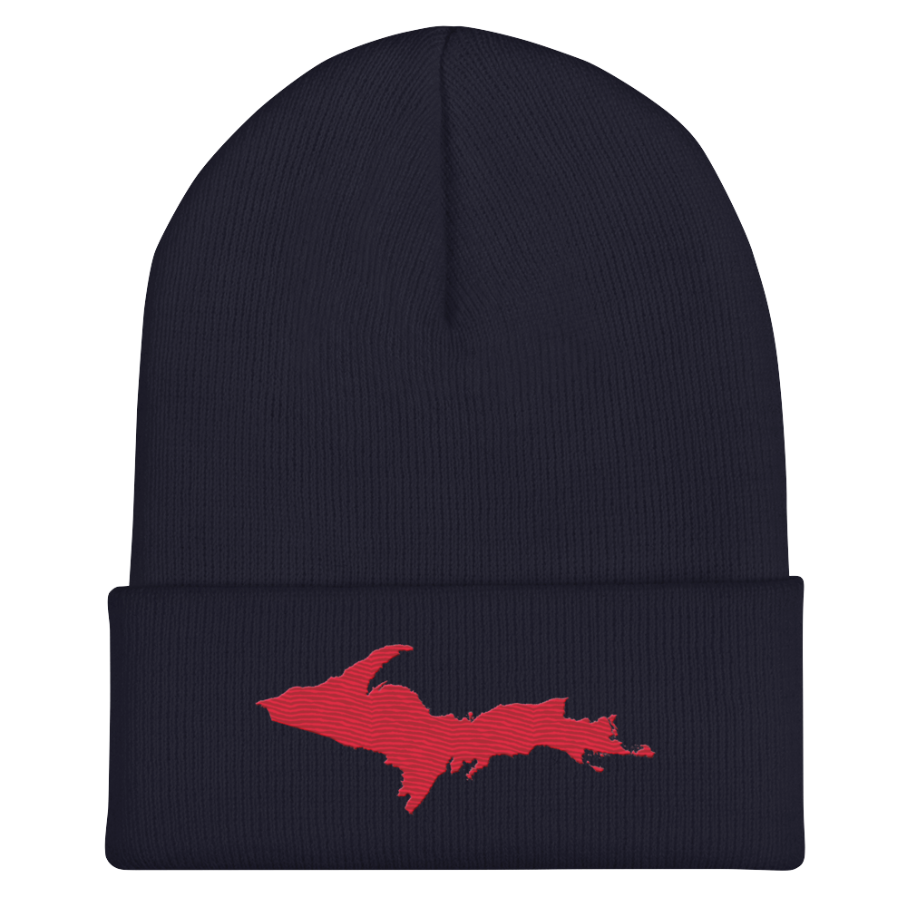 Upper Peninsula Cuffed Beanie | Lighthouse Red