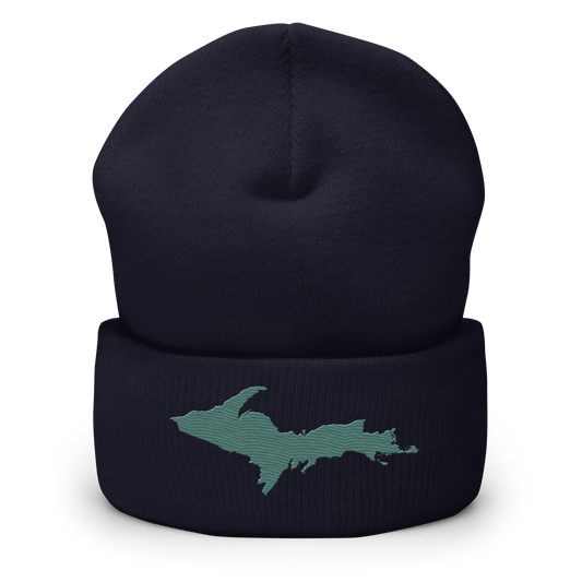 Upper Peninsula Cuffed Beanie | Copper Green