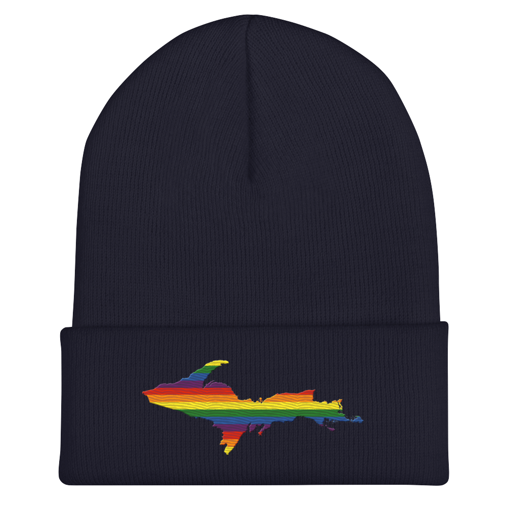 Upper Peninsula Cuffed Beanie | Rainbow Pride Edition