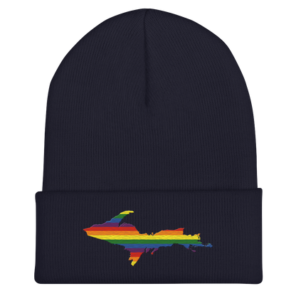 Upper Peninsula Cuffed Beanie | Rainbow Pride Edition