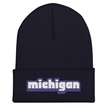 'Michigan' Cuffed Beanie | Livestreaming Parody