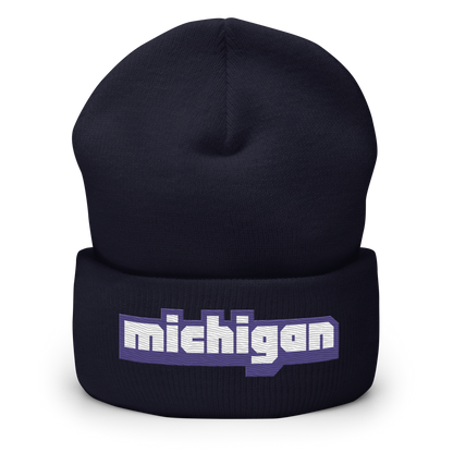 'Michigan' Cuffed Beanie | Livestreaming Parody