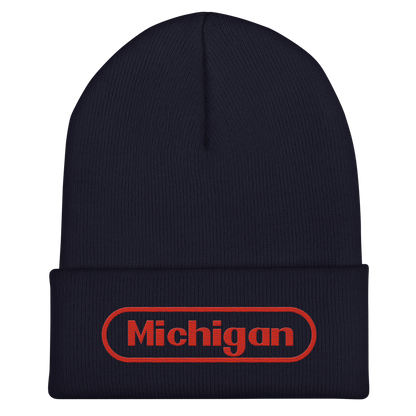 'Michigan' Cuffed Beanie | Video Game Parody