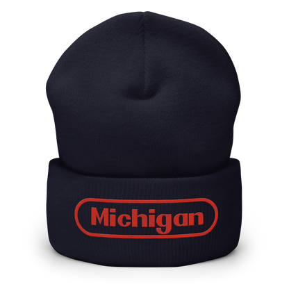 'Michigan' Cuffed Beanie | Video Game Parody