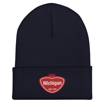 'Michigan' Cuffed Beanie | Local Sodapop Parody