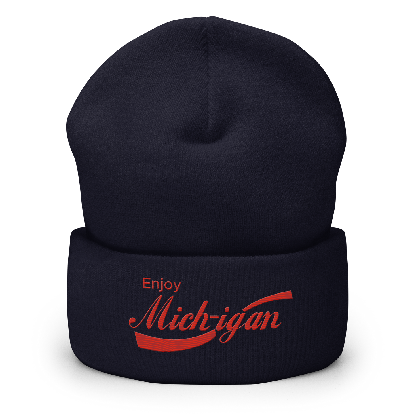 'Enjoy Michigan' Cuffed Beanie | Sodapop Parody