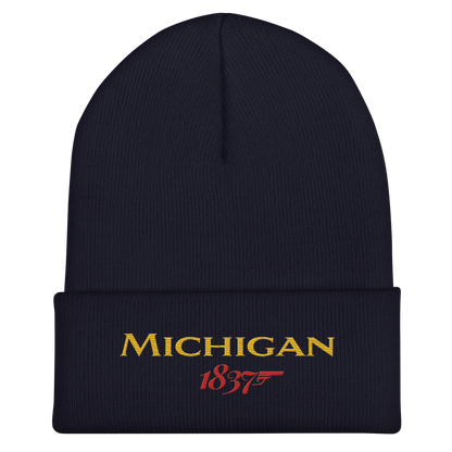 'Michigan 1837' Cuffed Beanie | British Spy Parody