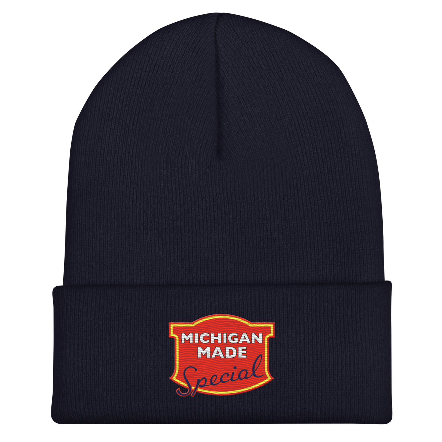 'Michigan Made' Cuffed Beanie | Potato Chip Parody