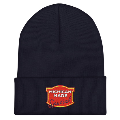 'Michigan Made' Cuffed Beanie | Potato Chip Parody