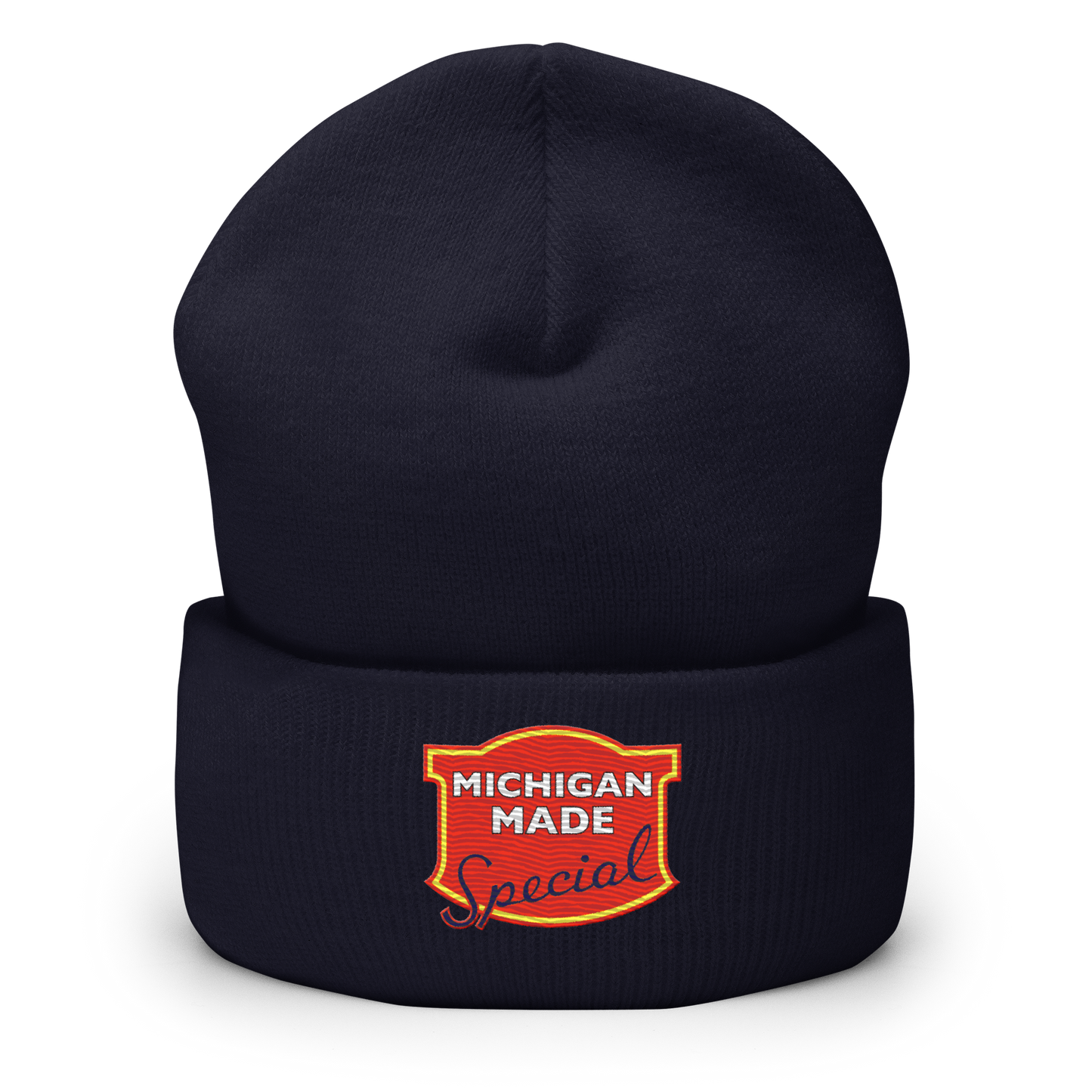 'Michigan Made' Cuffed Beanie | Potato Chip Parody