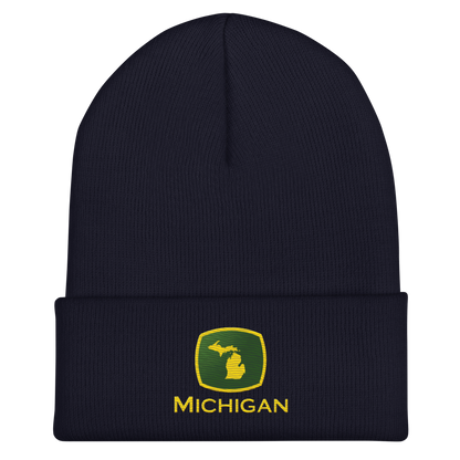 'Michigan' Cuffed Beanie | Tractor Parody