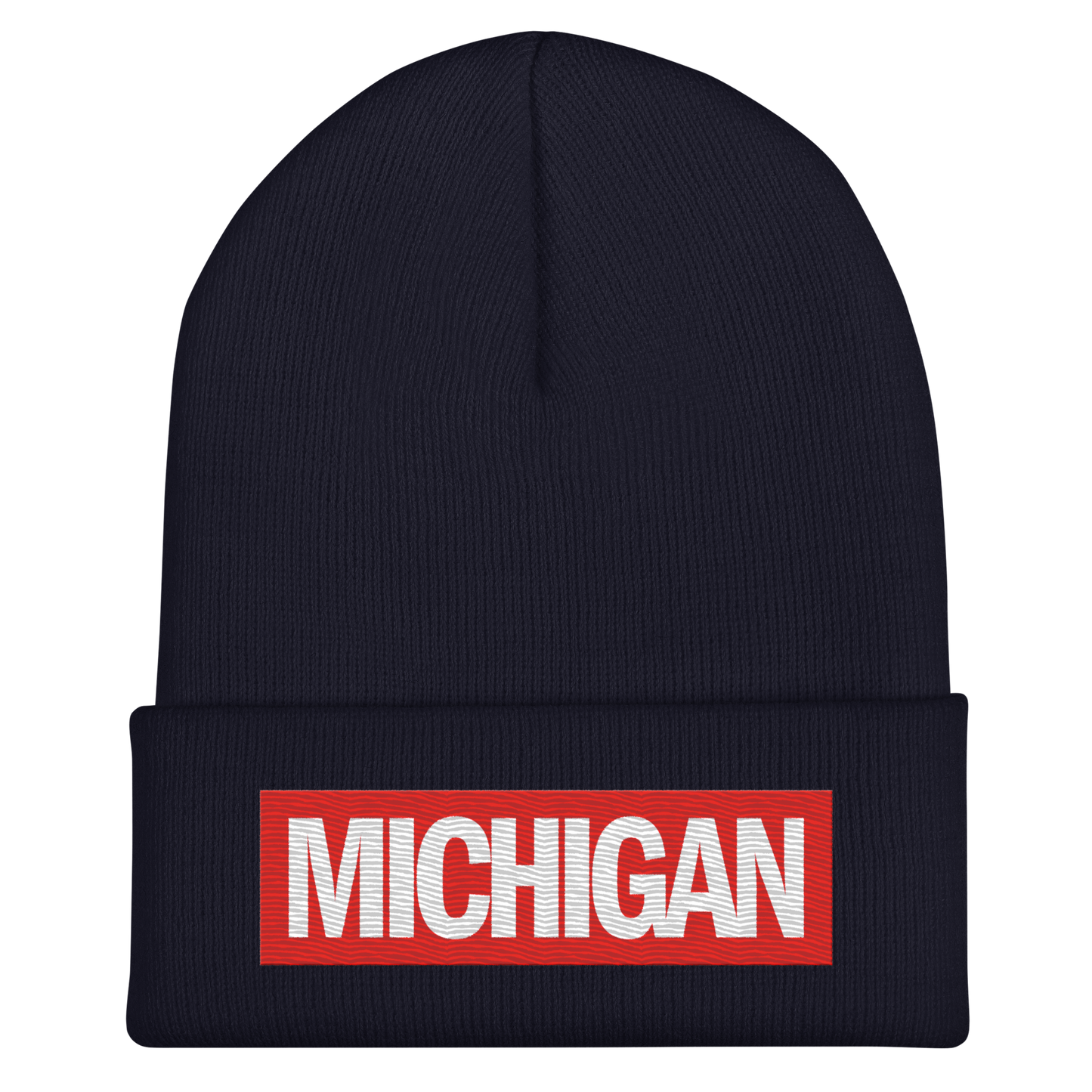 'Michigan' Cuffed Beanie | Superhero Factory Parody