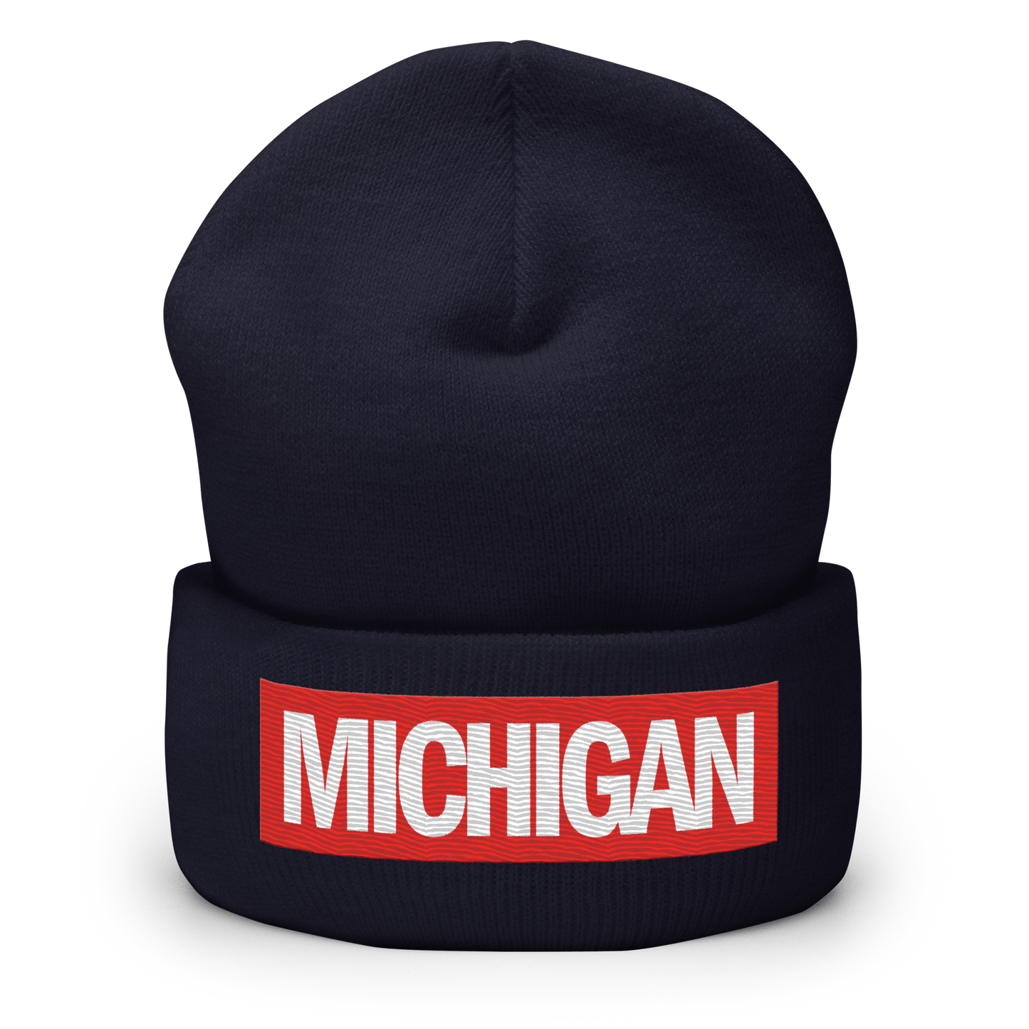 'Michigan' Cuffed Beanie | Superhero Factory Parody